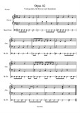 Opus 42 - Duett für kleine Trommel und Klavier